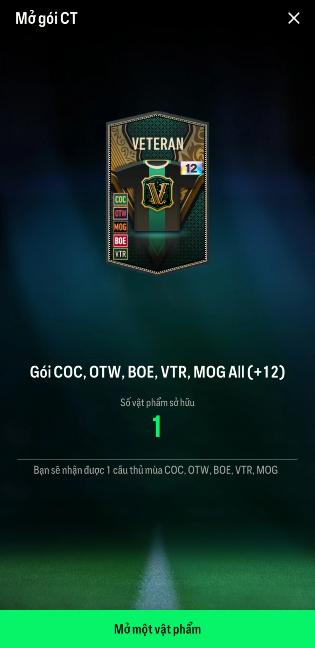 ACC mở thẻ (LOẠI SVIP PROMAX) bao gồm có 01 thẻ +12, 03 thẻ PRIME (QH+, CP+, XS+) và hơn 1600+ đến 3500+ thẻ cầu thủ từ Siêu sao đến Miền núi các loại. Acc có sẵn BP trắng từ 55.000 tỷ BP đến 90.000 tỷ BP